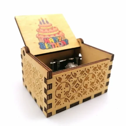 Happy Birthday - Ξύλινο Μουσικό Κουτί