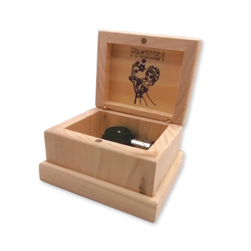 FROZEN - Ψυχρά κι ανάποδα - Ξύλινο Αυτόματο Κουρδιστό Μουσικό Κουτί