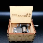 Let it Snow - Χριστουγεννιάτικο Ξύλινο Μουσικό Κουτί - Image 3